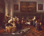 Jan Steen The Christening oil on canvas